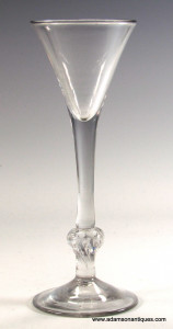 Kitcat Type Balustroid Wine Glass C 1740/45