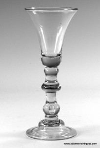 Drop Knop Baluster Wine Glass C 1720/25