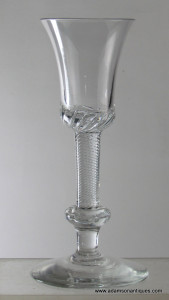 Large Composite Stem Wine Glass C 1750/55