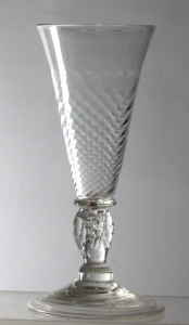 Rare Propeller Knop Wine Glass C 1680/90