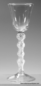 Exceptional Five Knop Air Twist Wine Glass C 1750/55