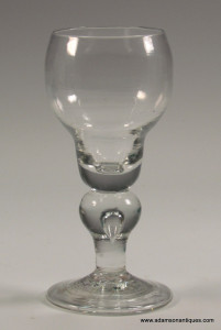 A Rare Baluster Wine Glass C1715/25