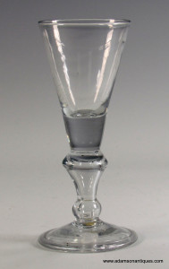 Early Baluster Wine/Ale Glass C 1700/10