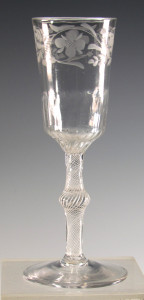 Opaque Twist Ale Glass C 1760/65