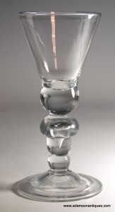 Acorn Knop Heavy Baluster Wine Glass C 1710/15