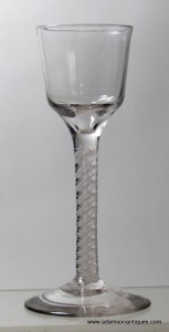 Rare Triple Series Opaque Twist Wine Glass C 1760/70