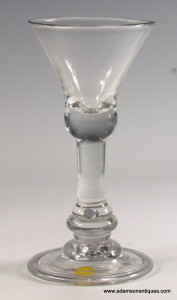 Unusual Baluster Wine Glass C 1720/25