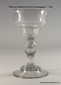 Balustroid Champagne or Sweetmeat Glass C 1740/50