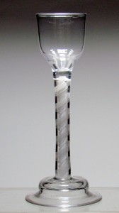 Opaque Twist Cordial Glass c1765