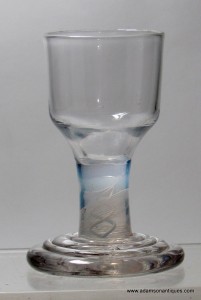 Opalescent Stem Firing Glass C 1765/70