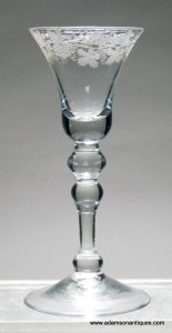 Light Baluster Wine Glass C 1740/50