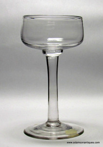 Rare Tall Champagne Glass C 1740