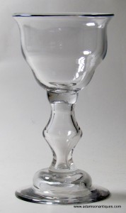 Rare Hollow Stem Goblet C 1750