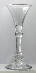 Rare Composite Stem Wine Glass C 1750/55