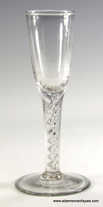 Rare Mercury Twist Ale Glass C 1750
