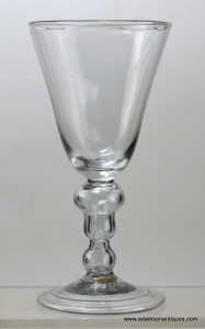 Rare Hollow Acorn Knop Baluster Wine Goblet C 1690/95