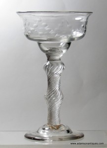 Rare Air Twist Champagne Glass C 1750/55
