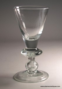 Heavy Baluster Wine Glass C 1710/15