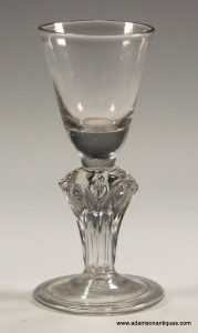 Extremely Rare Pedestal Stem Wine Glass C 1714/15
