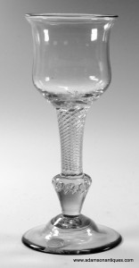 Large Composite Stem Wine Glass C 1750/60