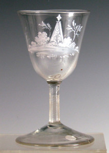 Rare Beilby Incised Twist Wine Glass C 1765/70