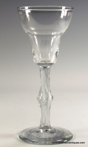 Large Air Twist Wine Glass C 1750/55