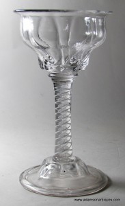 Rare Opaque Twist Sweetmeat or Champagne Goblet C 1760/65