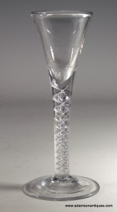 Mercury Twist Cordial or Wine Glass C 1750/55