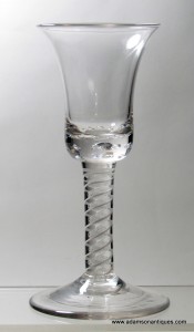 Large Opaque Twist Wine glass C 1765/70