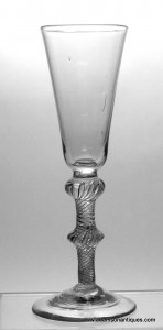 Tall Air twist Ale Glass C 1750/55