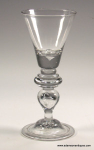 Rare Baluster Wine Glass C 1715/20