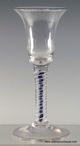 Rare Colour Twist Wine Glass C 1765/70