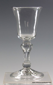 Bucket Bowl Baluster Wine Glass C 1720/25