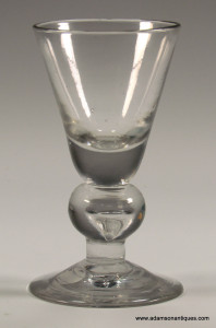 Early Baluster Dram Glass C 1695/1705
