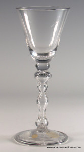 "Newcastle" Light Baluster Wine Glass C 1740/50