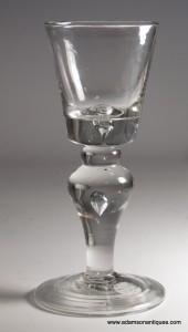Bucket Bowl Baluster Wine Glass C 1710/15