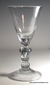 A Large Acorn Knop Heavy Baluster Goblet C 1710/15