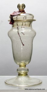 17th C Italian Reliquary Glass C 1650/1700