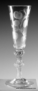 Rare Air Twist Cider Glass C 1750/60