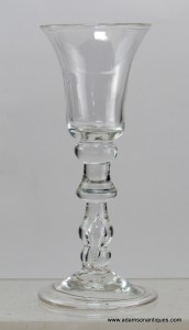 Rare Drop Knop Baluster Wine Glass C 1720/30