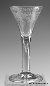 Williamite Wine Glass C 1740/50