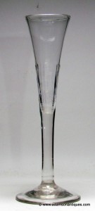 "Rare" Plain Stem Ratafia Glass C 1740/50