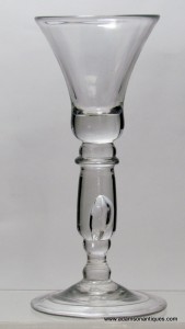 Rare Cylinder Knop Baluster Wine Glass C 1720