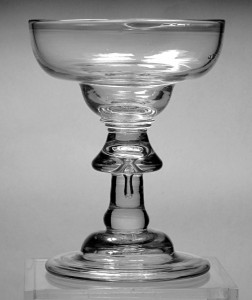 Heavy Baluster Champagne or Sweetmeat Glass C 1710/15