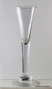 Plain Stem Ratafia glass c1750