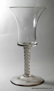 Very large Opaque Twist Goblet C 1770/80