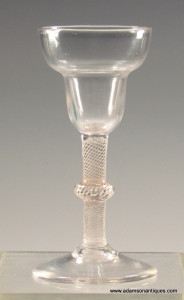 Pan Top Opaque Twist Wine Glass C 1760/65